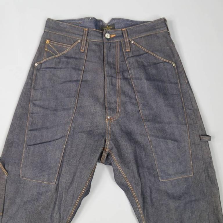 VIVIENNE WESTWOOD Size 30 Banana Leg Carpenter Jeans at VIVIENNE WESTWOOD Size 30 Banana Leg Carpenter Jeans at