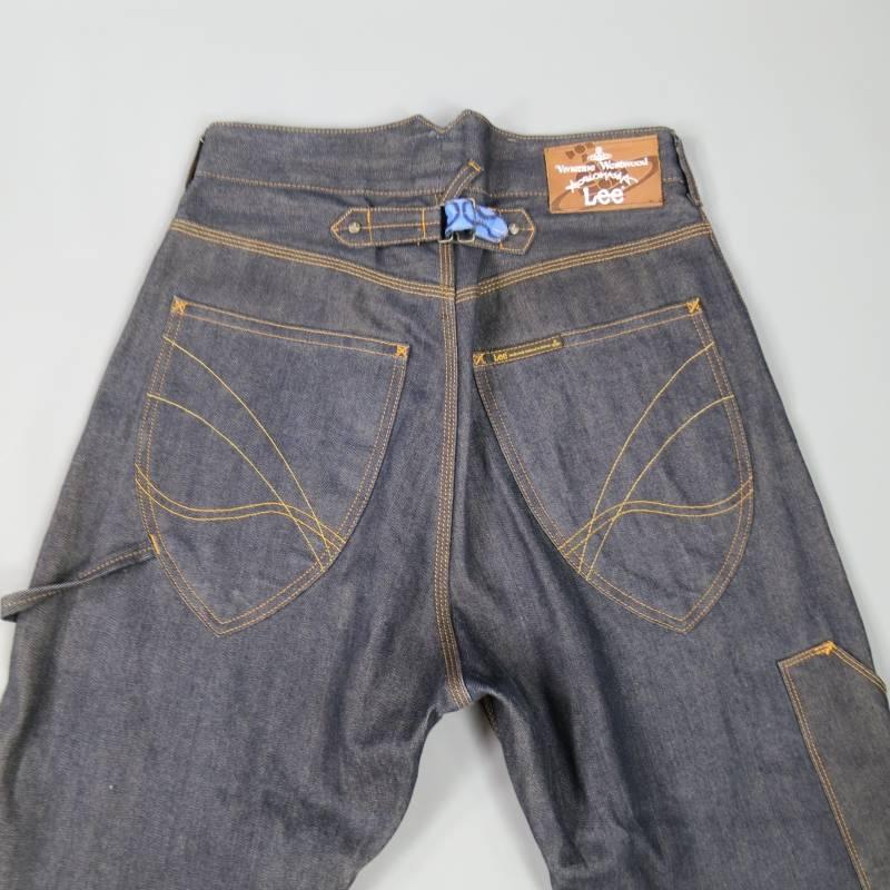 VIVIENNE WESTWOOD Size 30 Banana Leg Carpenter Jeans In Excellent Condition In San Francisco, CA