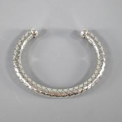 BOTTEGA VENETA Sterling Silber geflochtener Armreif