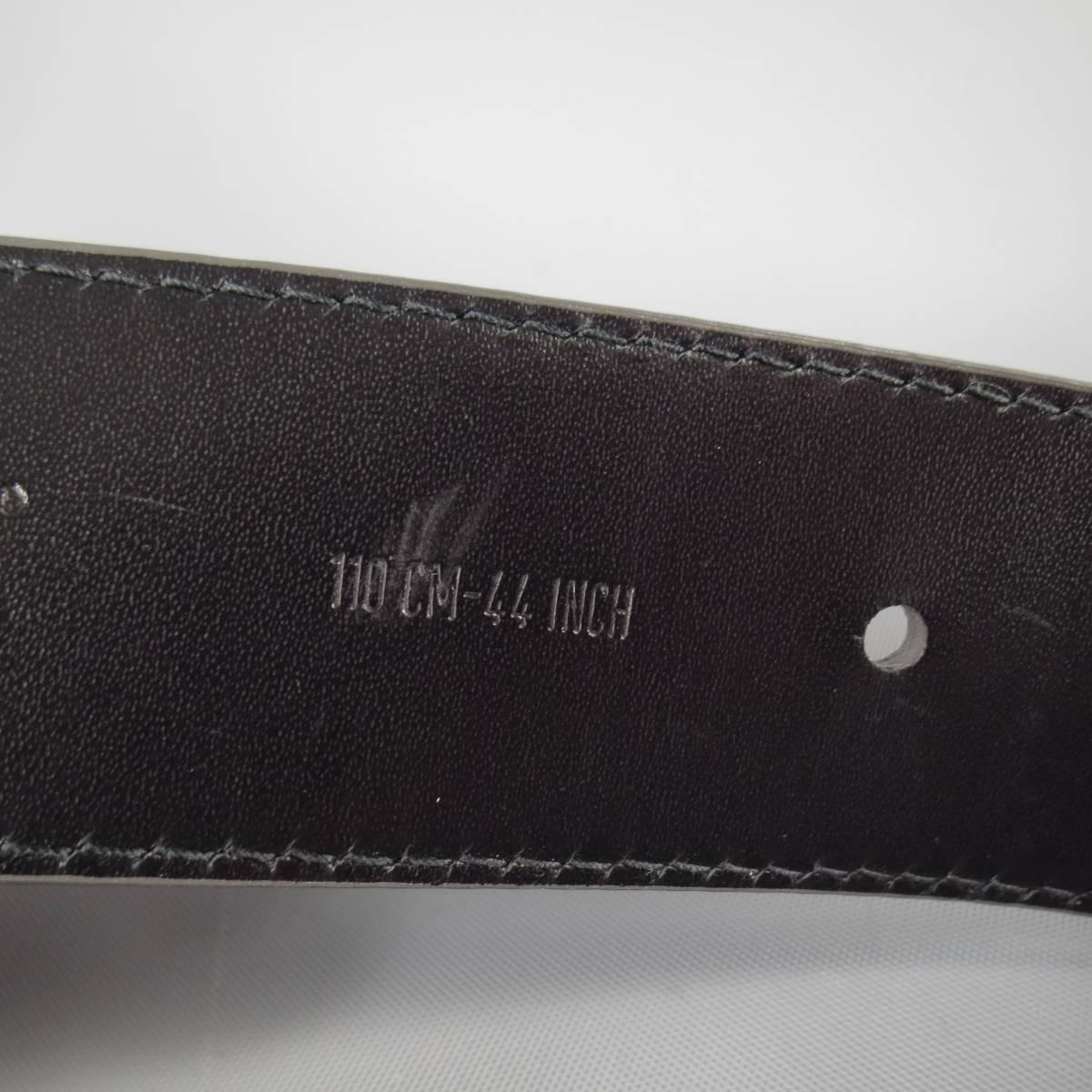 DOLCE & GABBANA Size 40 Silver Opalescent Leather Belt 2