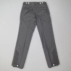 KRIS VAN ASSCHE Size 32 Navy Pinstripe Wool Elastic Cuff Dress Pants