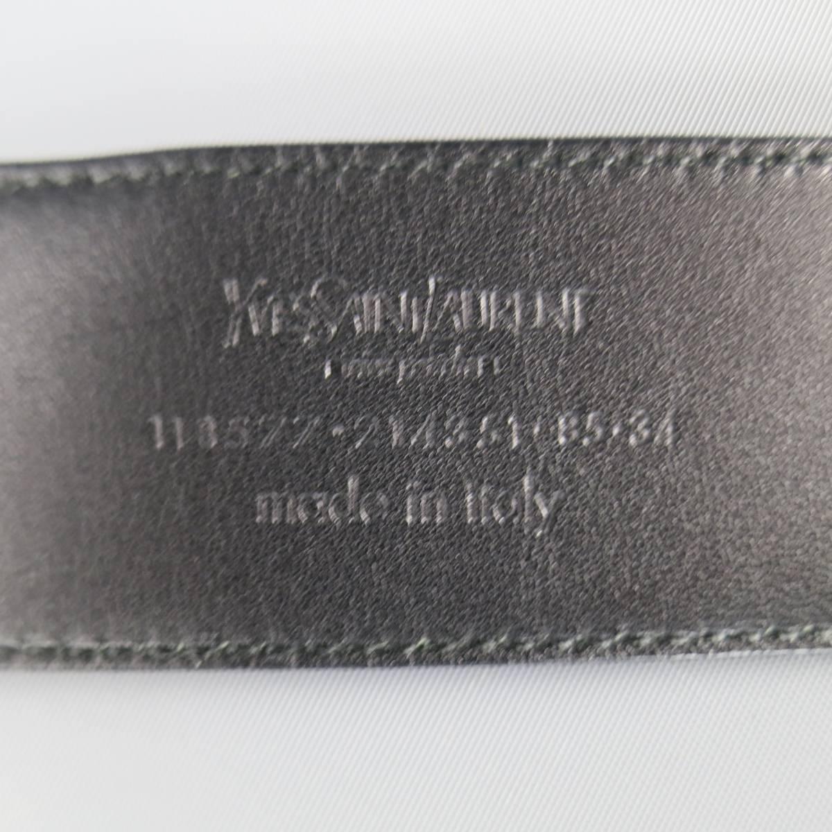 ysl logo belt buckle