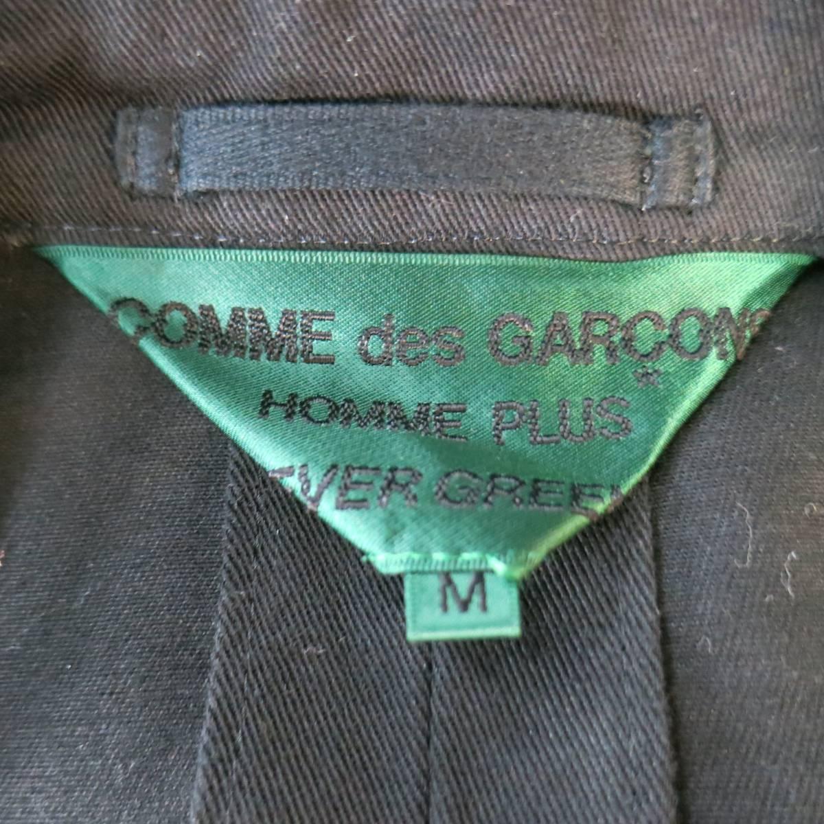 Comme Des Garcons Black Cotton Reversible Studded Sport Coat Jacket 5
