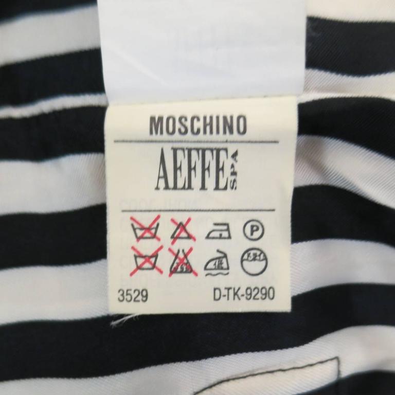 Vintage MOSCHINO Size 8 Two Tone Heaven and Hell Wool Patchwork Vest at ...