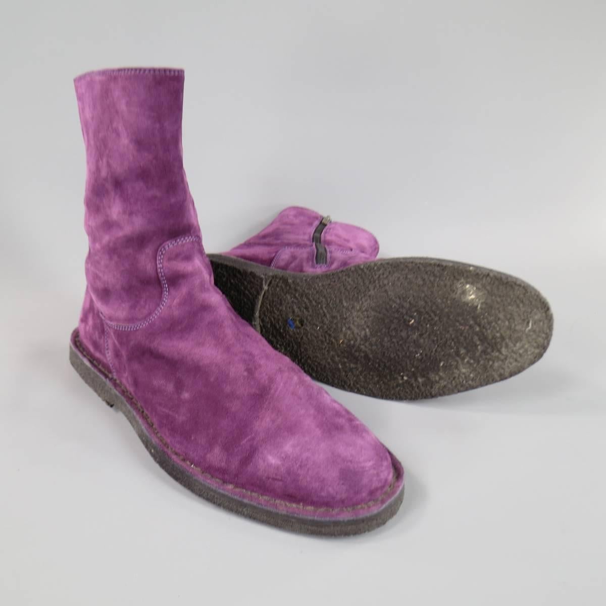 mens purple suede shoes