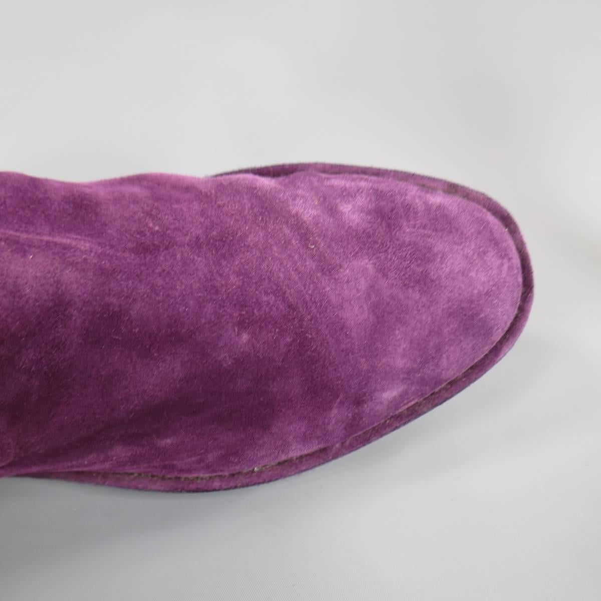 mens purple suede boots