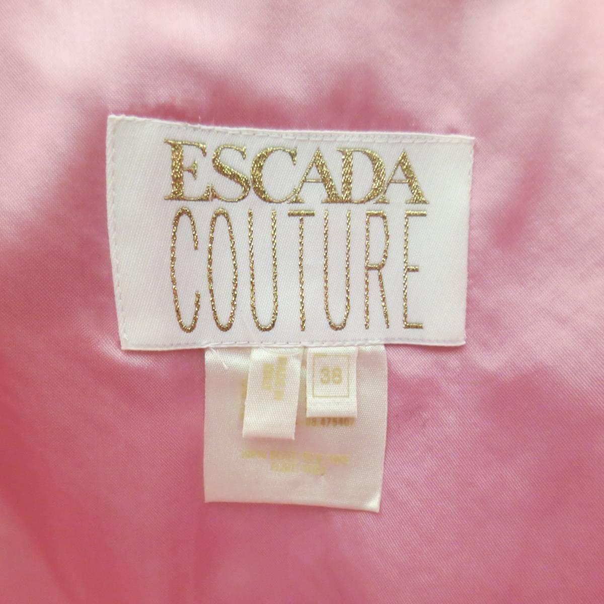 ESCADA COUTURE  Pink Silk Evening Gown 1