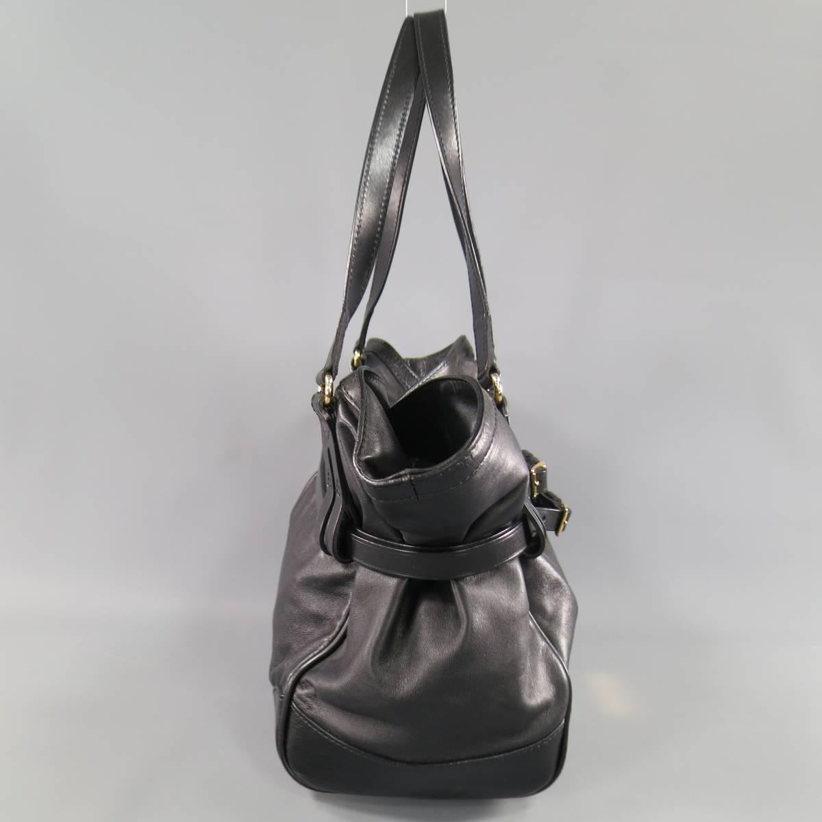 burberry black leather bag