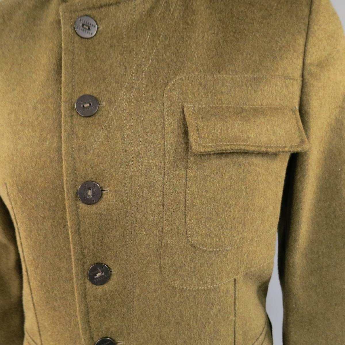 military style coat for men