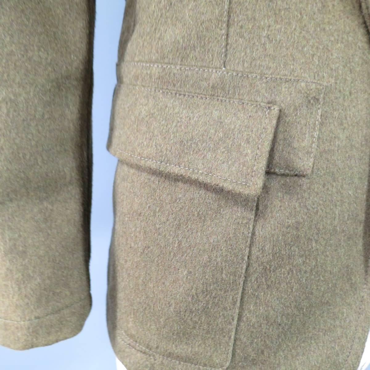mens military style coat