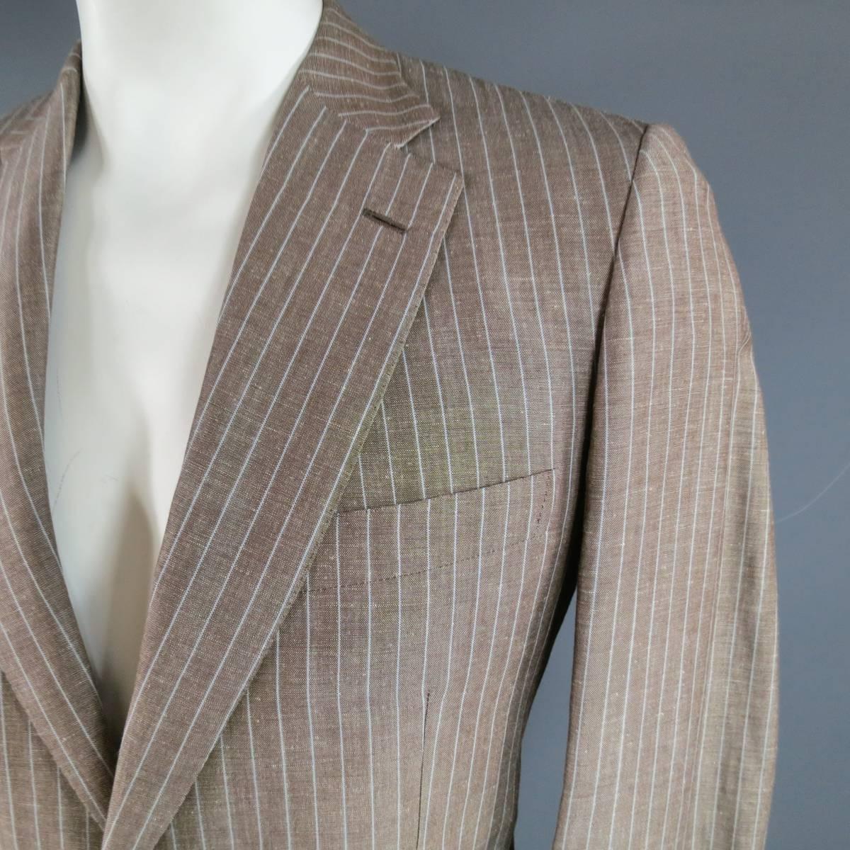 brioni linen suit