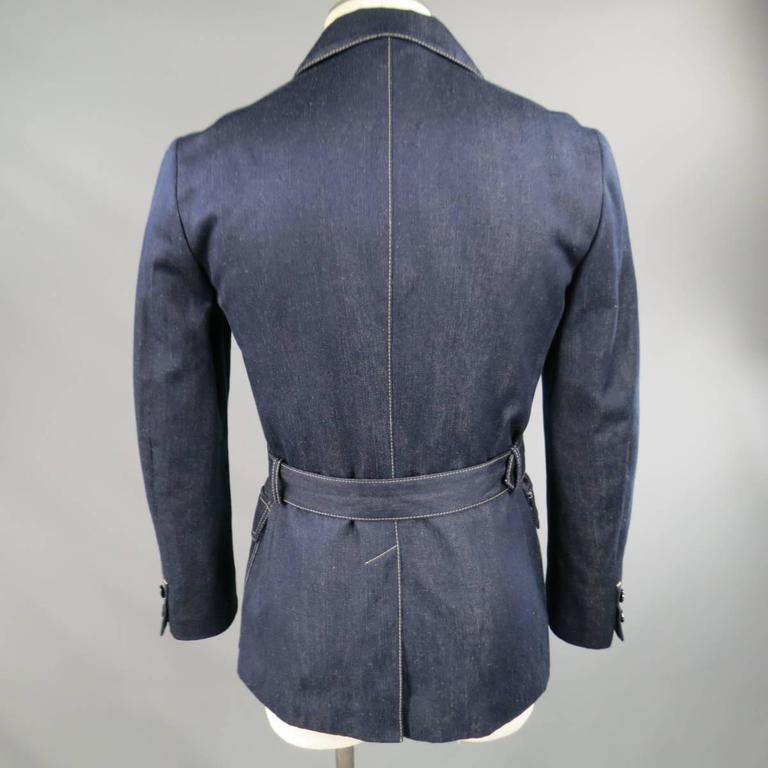 Coat Louis Vuitton Blue size 40 FR in Cotton - 21435384