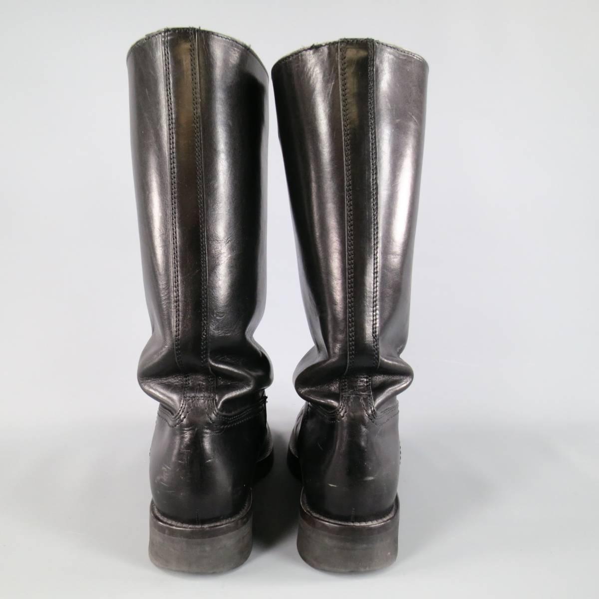 ann demeulemeester tall boots