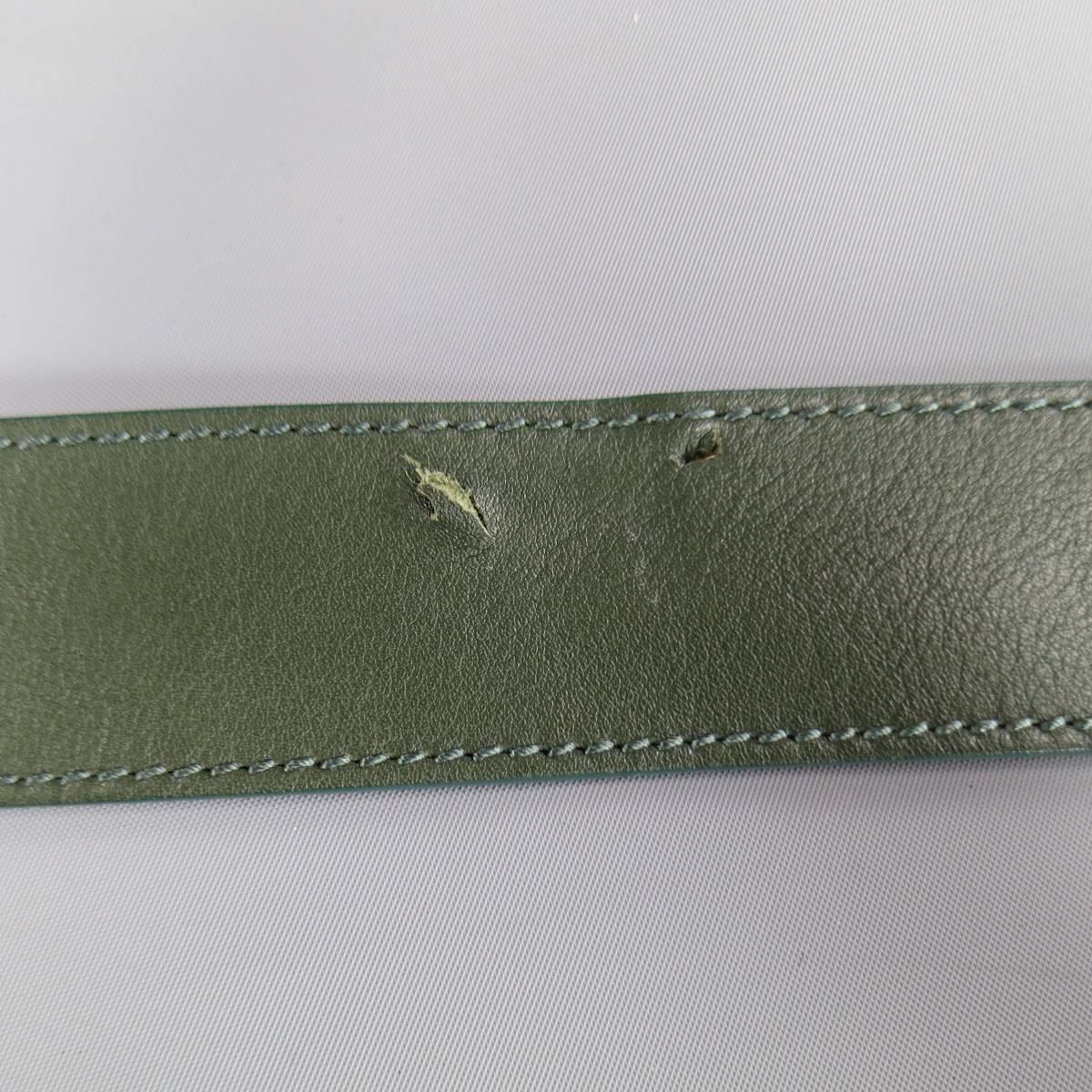 WANT LES ESSENTIELS DE LA VIE Hunter Green Leather Shoulder Strap Duffle Bag 4