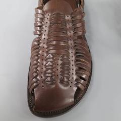 Men's TOM FORD Size 11.5 Brown Woven Leather Closed Toe Huaraches Sandals