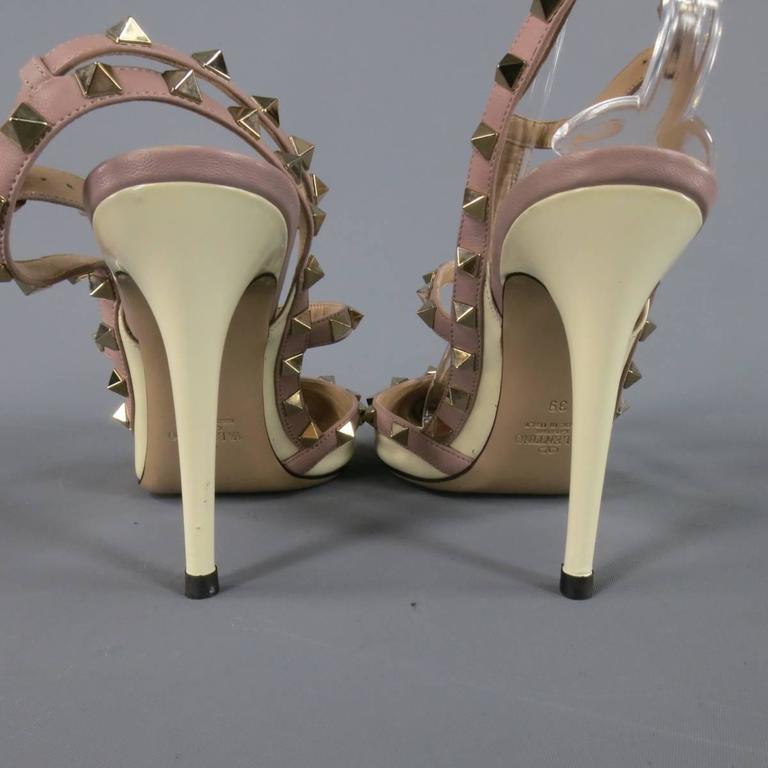 cream patent leather heels