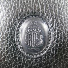 Vintage MARK CROSS Black Pebbled Leather Gold Hardware Murphy Satchel Handbag