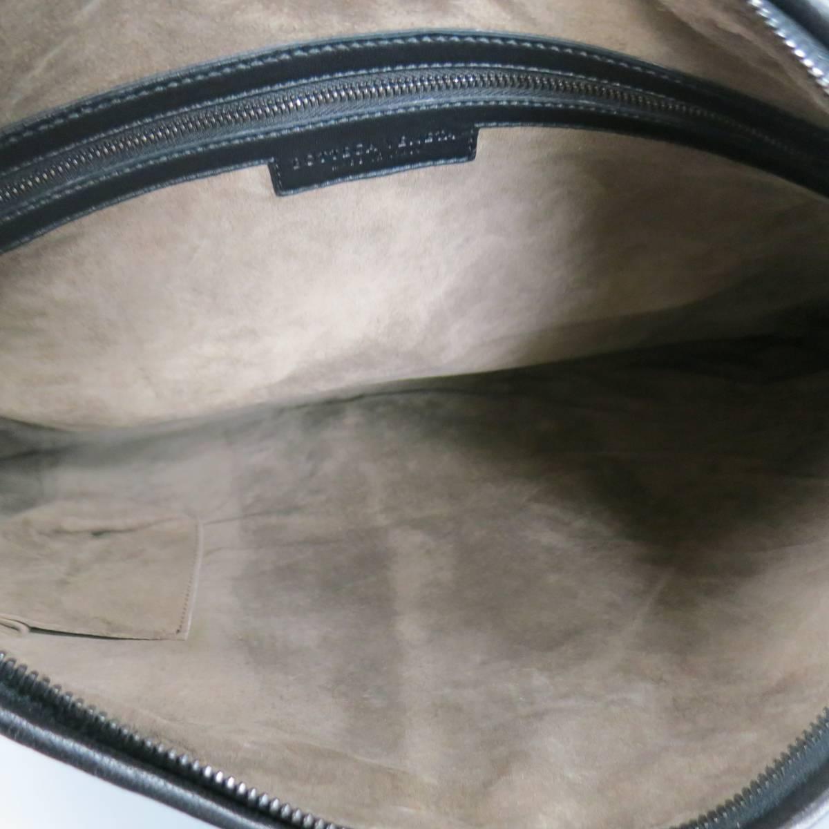New BOTTEGA VENETA Black Intrecciato Woven Leather Large Hobo Bag 3