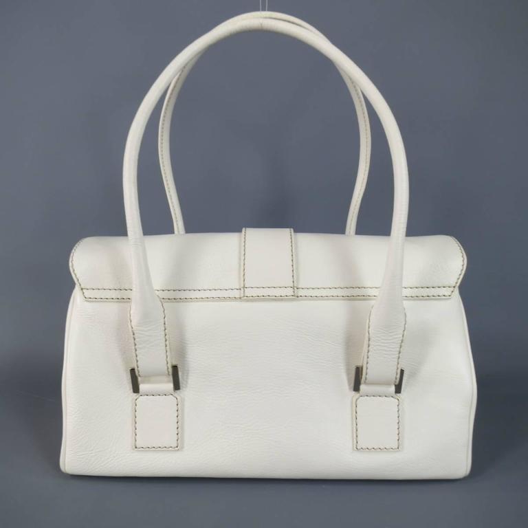 Lambertson Truex White Leather Shoulder Bag at 1stDibs | lambertson ...