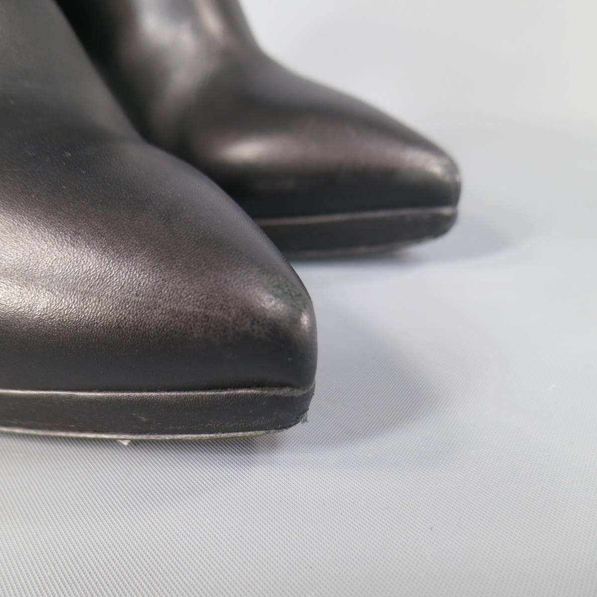 Women's BELSTAFF Size 6.5 Black Suede & Leather Rubber Stud Kerridge Ankle Boots