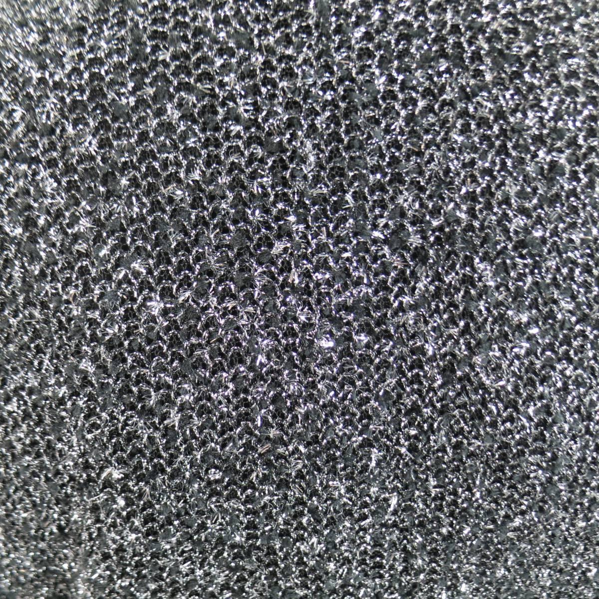 ST. JOHN CAVIAR Size 14 Black & Silver Tinsel Sparkle Knit Boucle Jacket 2