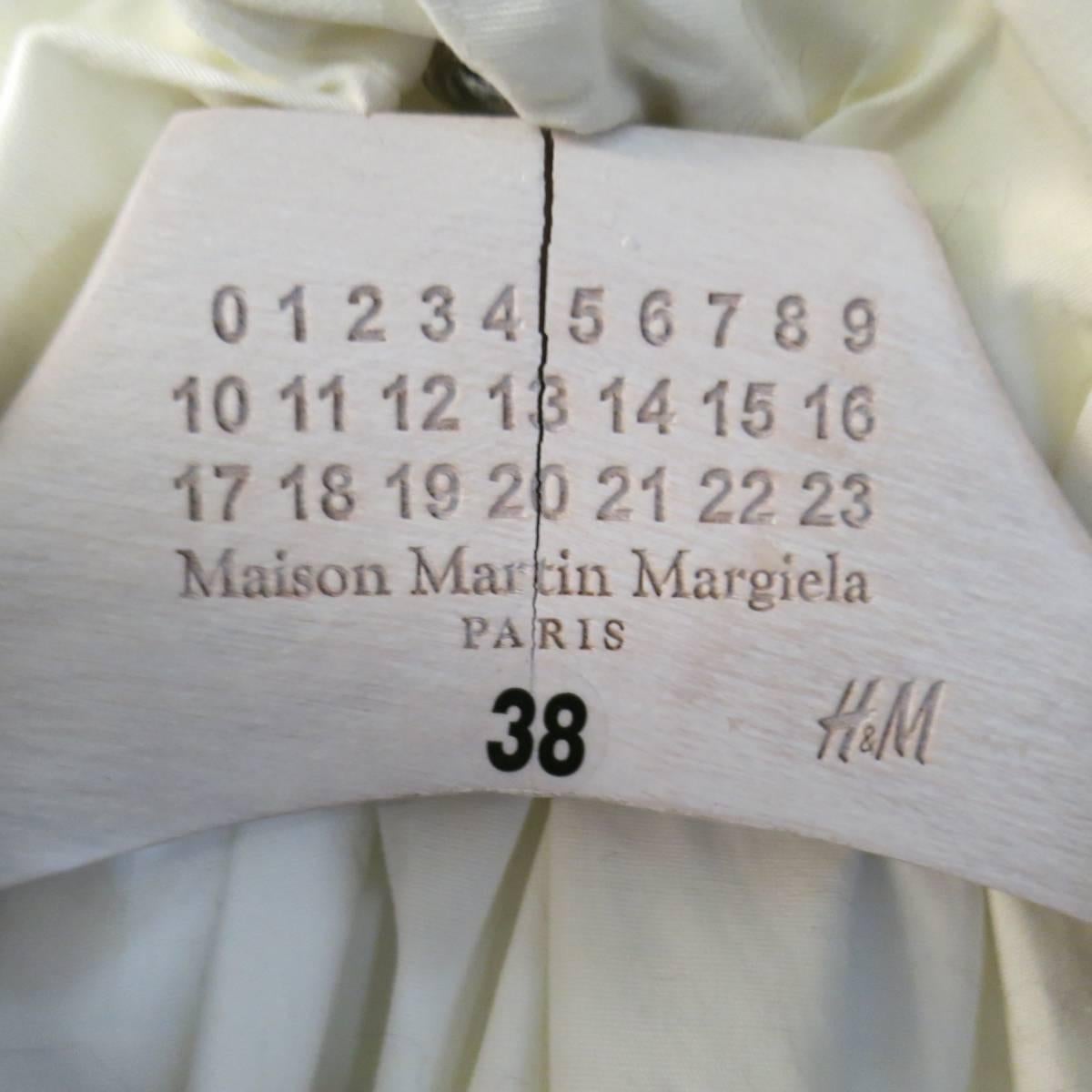 Black MAISON MARTIN MARGIELA X H & M 38 Brown Faux Beaver Fur Coat