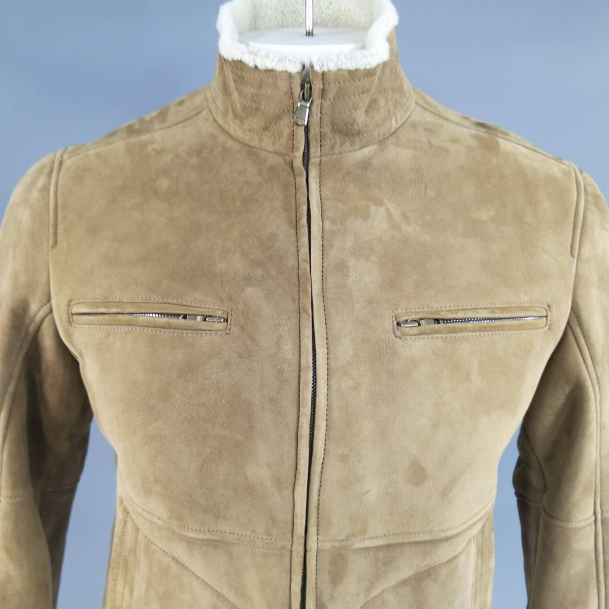 brunello cucinelli shearling jacket