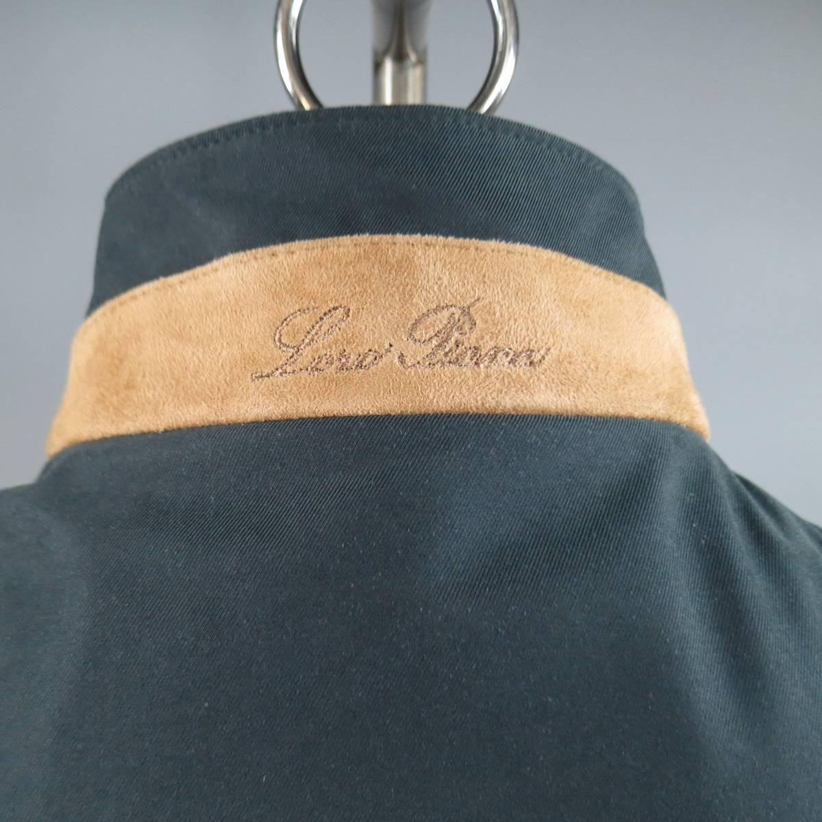 Men's LORO PIANA 44 Navy Twill Roadster Pebble Beach Concours D'elegance Jacket In Excellent Condition In San Francisco, CA