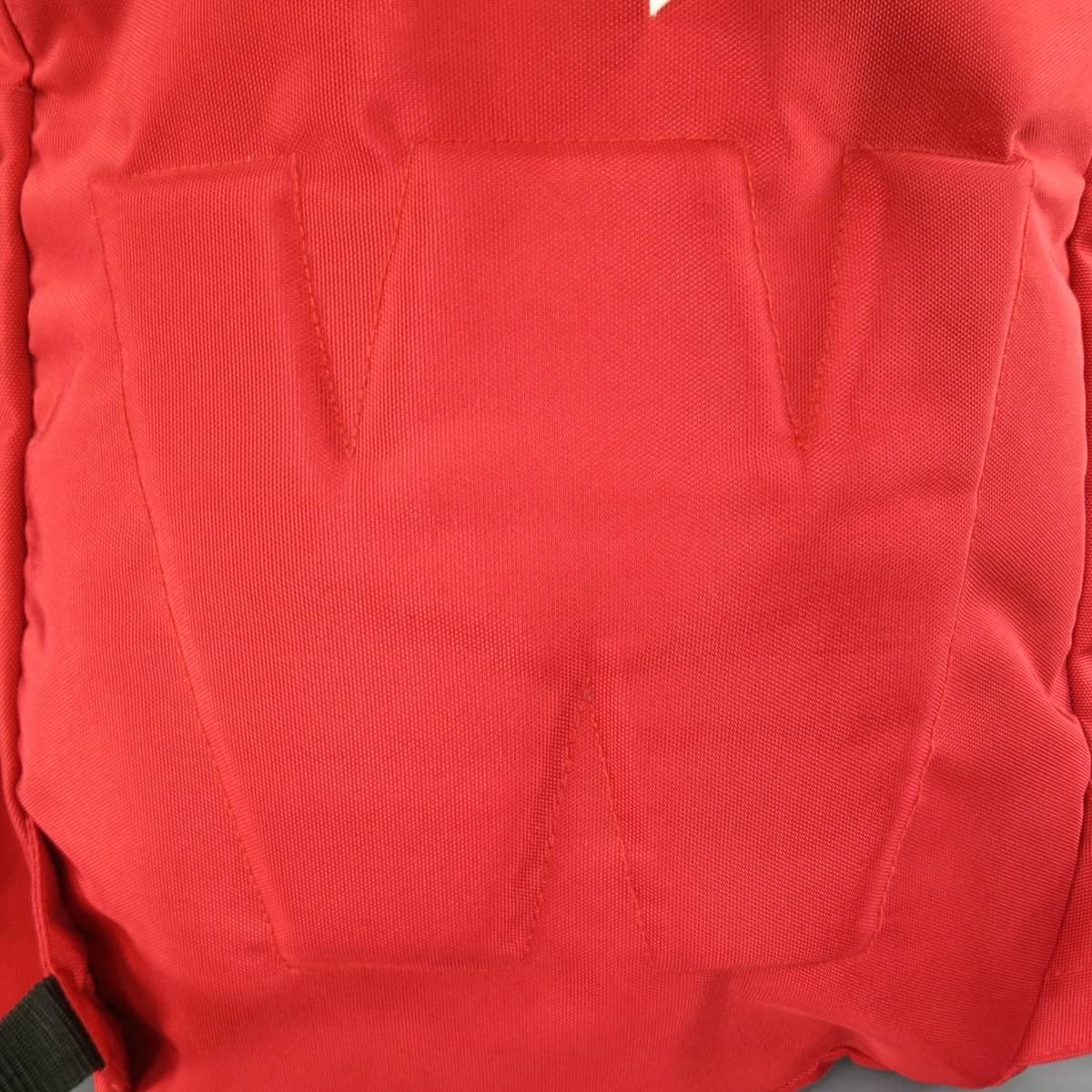 WALTER VAN BEIRENDONCK CHRIS & TIBOR Rotes Nylon Frühjahr 2011 W Rucksack 3