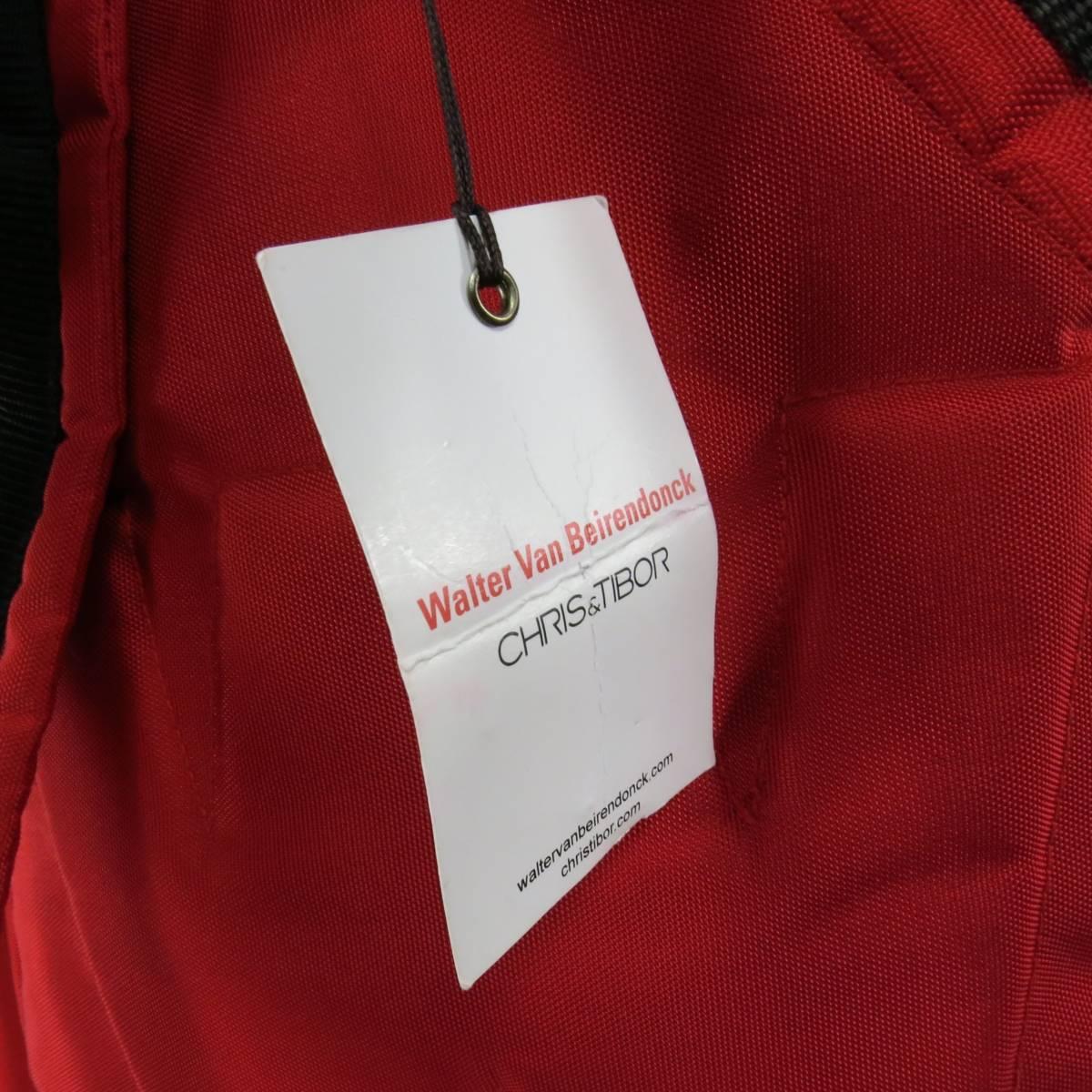 WALTER VAN BEIRENDONCK CHRIS & TIBOR Rotes Nylon Frühjahr 2011 W Rucksack 4