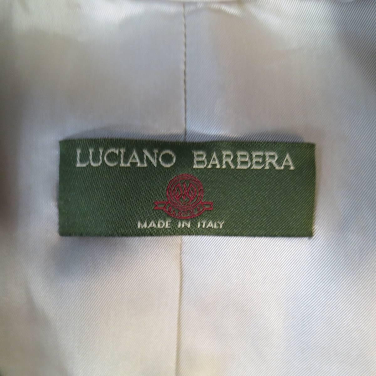 LUCIANO BARBERA Size 8 Beige & Cream Chevron Harringbone Alpaca Coat 3