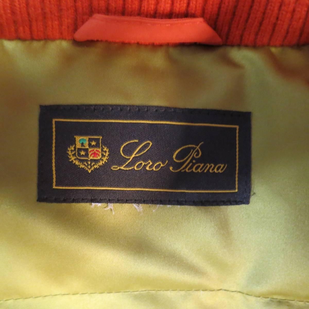 LORO PIANA Jacket - Size 12 Orange Nylon Padded Storm System Hood Ski Coat 1