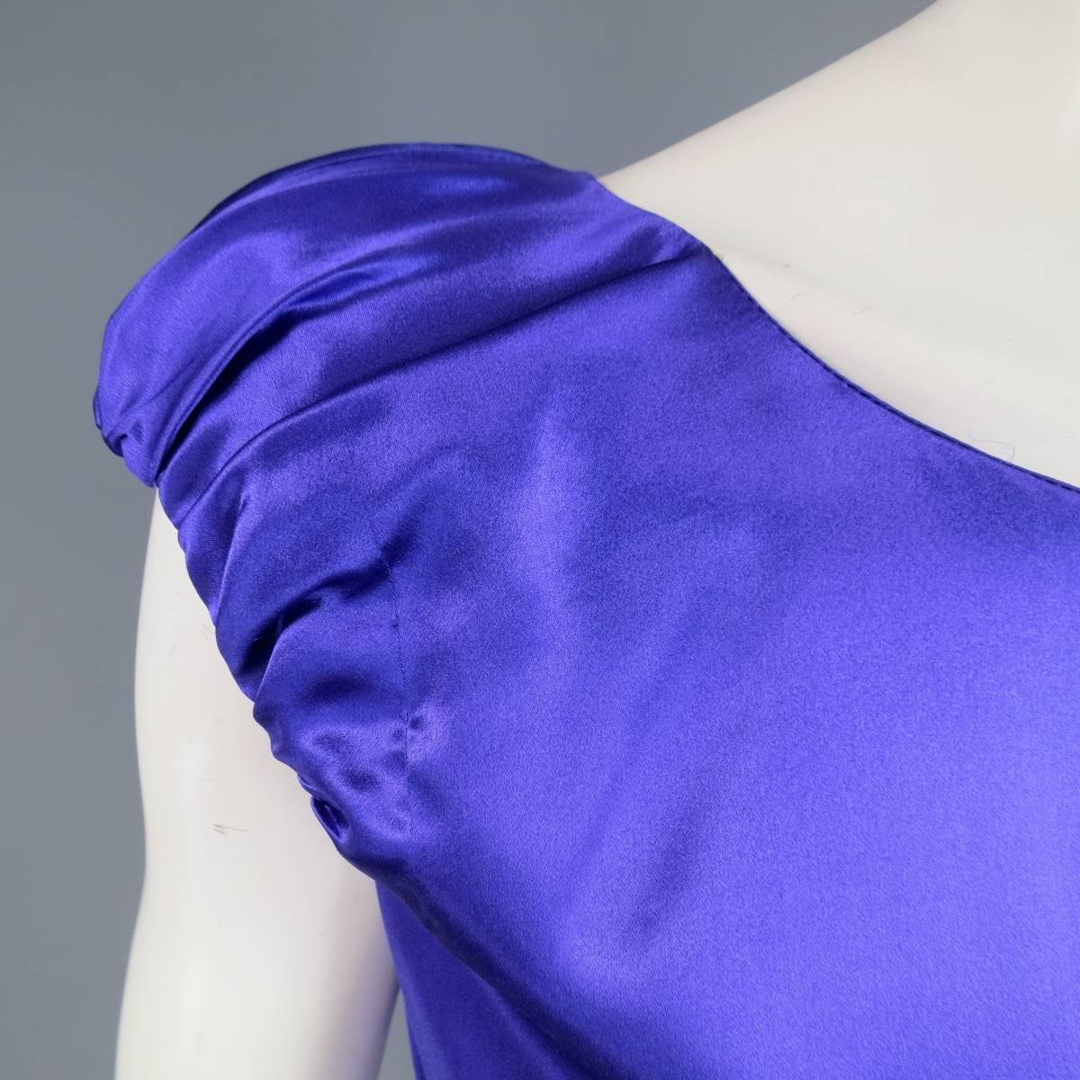 purple silk dress short