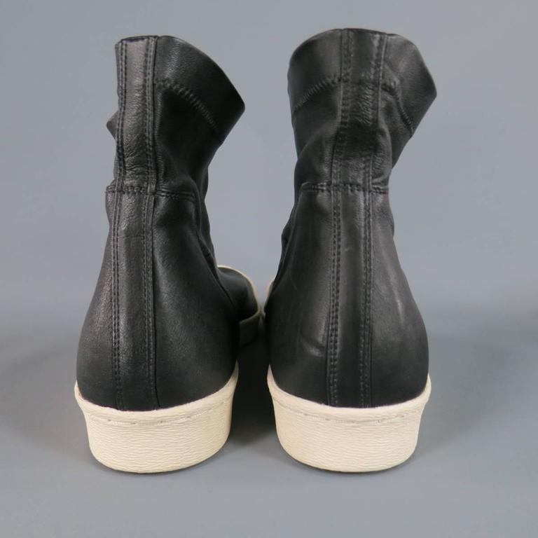 RICK OWENS X ADIDAS Size 11 Black Leather Shell Toe SUPERSTAR Ankle Boots  at 1stDibs | rick owens adidas shell toe, rick owens superstar, adidas x rick  owens superstar ankle boot