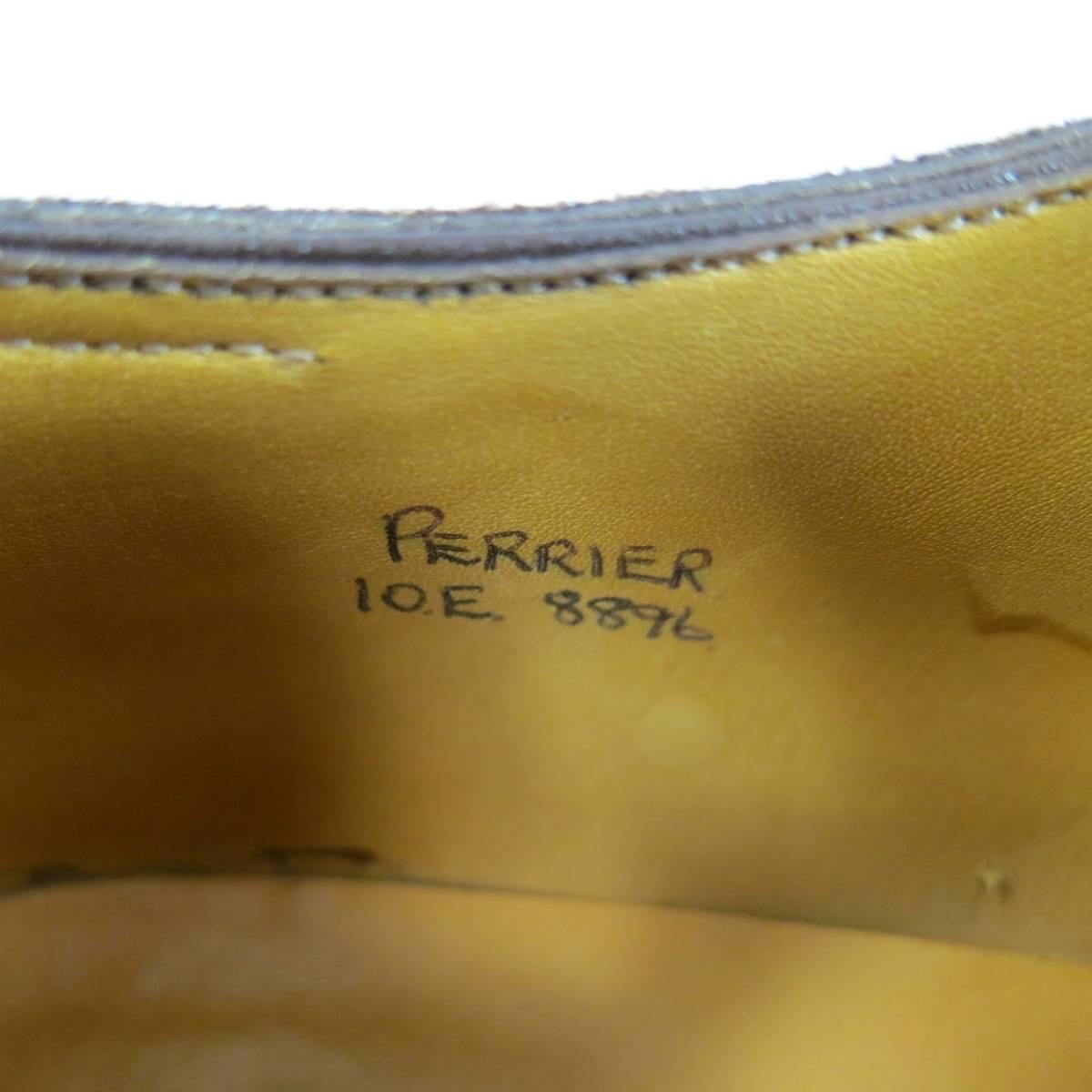 JOHN LOBB -PERRIER- Size 11 Brown Suede Lace Up Dress Shoe In Excellent Condition In San Francisco, CA