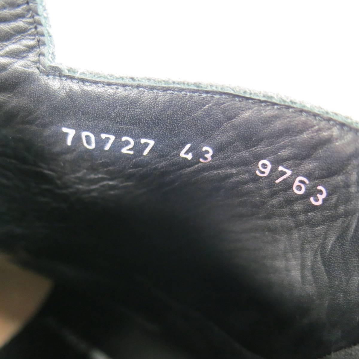 Men's GARETH PUGH Size 10 Black Leather & Patent Strappy Belt Combat Boots 1