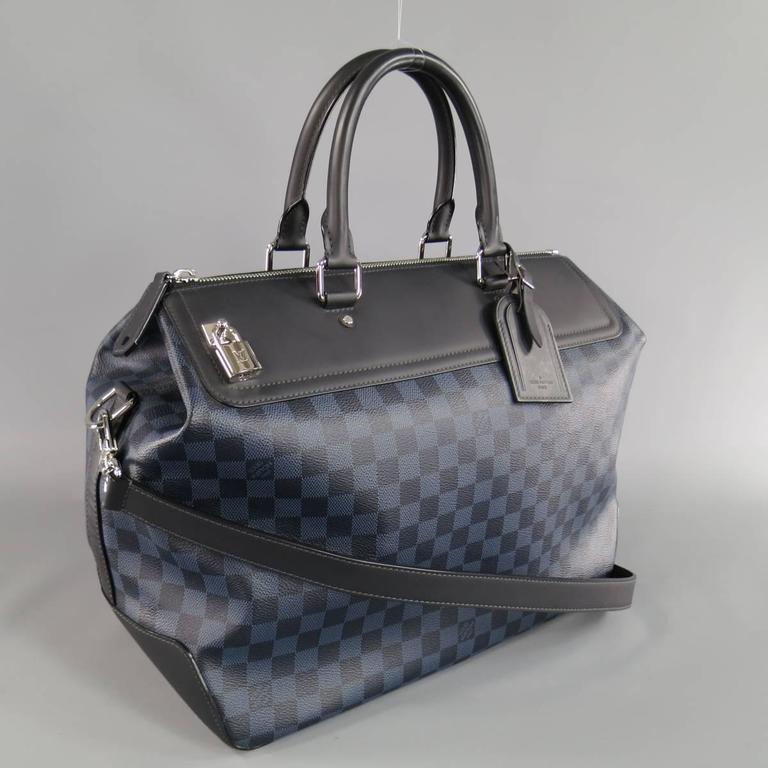  Louis Vuitton, Pre-Loved Damier Cobalt Neo Greenwich PM, Brown  : Clothing, Shoes & Jewelry