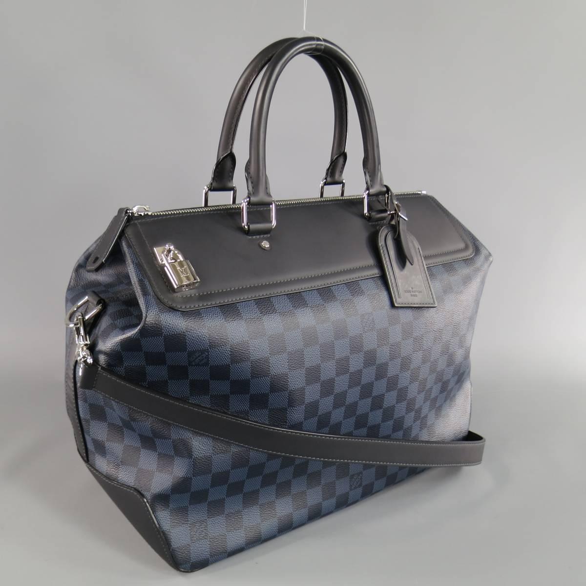 LOUIS VUITTON Cobalt Damier Canvas NEO GREENWICH PM Bag For Sale at 1stdibs