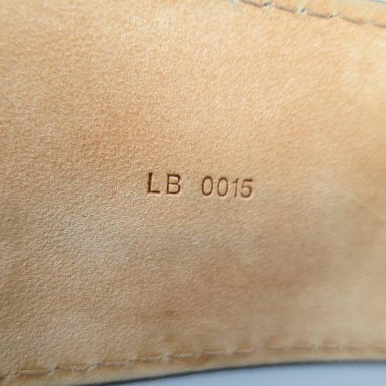 Louis Vuitton - Travelling Requisites Leather Belt Black 95