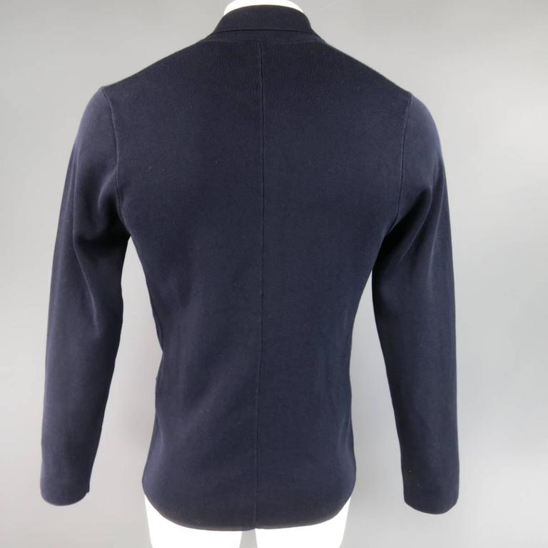 Men''s LANVIN Jacket 42 Navy Cotton Double Breasted Knit Cardigan at  1stDibs | double breasted cardigan mens, mens double breasted cardigan,  mens double breasted sweater