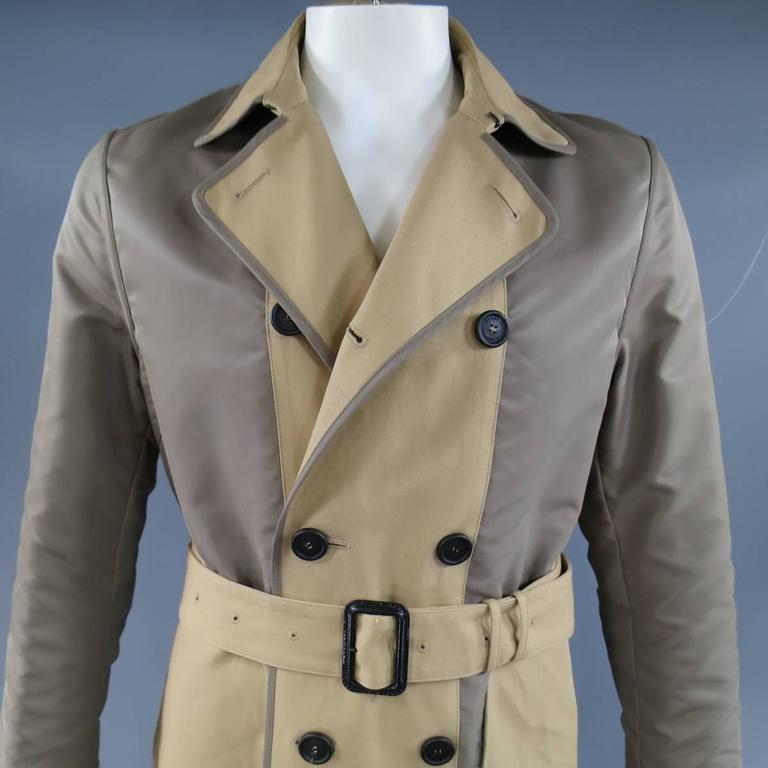 Burberry Prorsum Men's Trench Coat 40 Khaki Jacket at 1stDibs ...