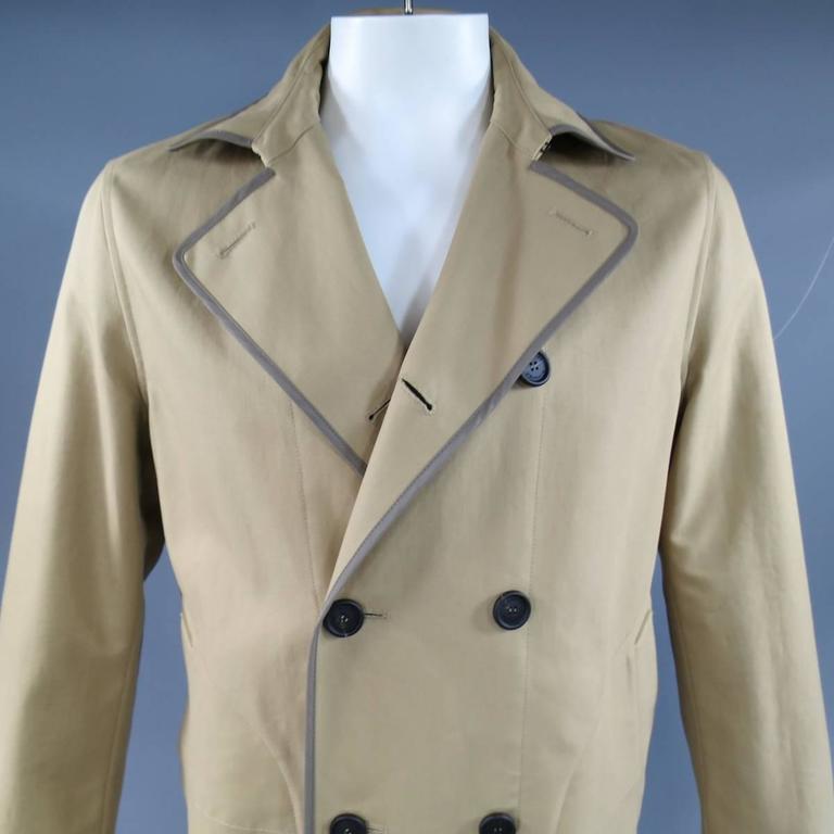 Burberry Prorsum Men's Trench Coat 40 Khaki Jacket at 1stDibs ...