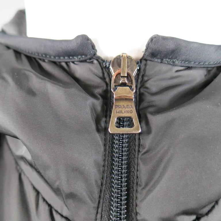 Men's PRADA 40 Black Nylon Double Layered Hooded Rain Jacket at 1stDibs |  prada rain jacket, prada hoodie mens, prada mens raincoat
