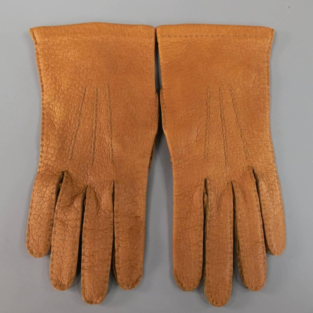 peccary leather driving gloves