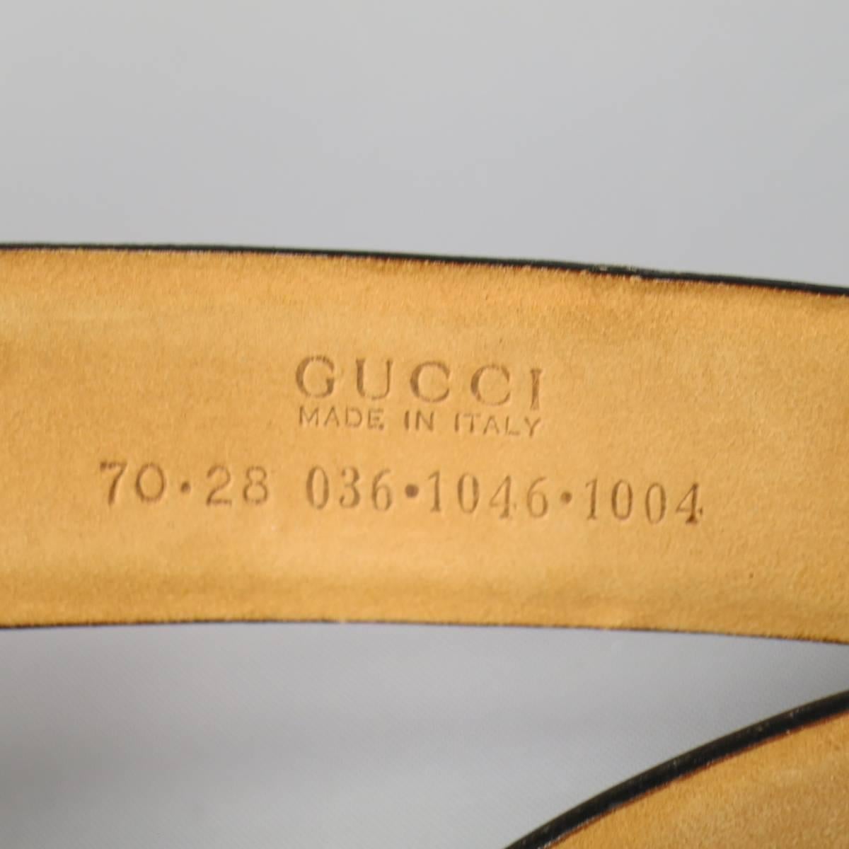 black and silver gucci belt