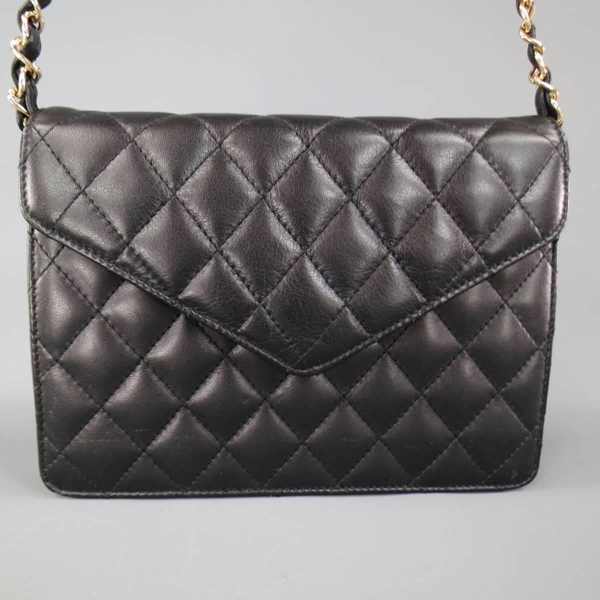 quilted leather bag with chain strap