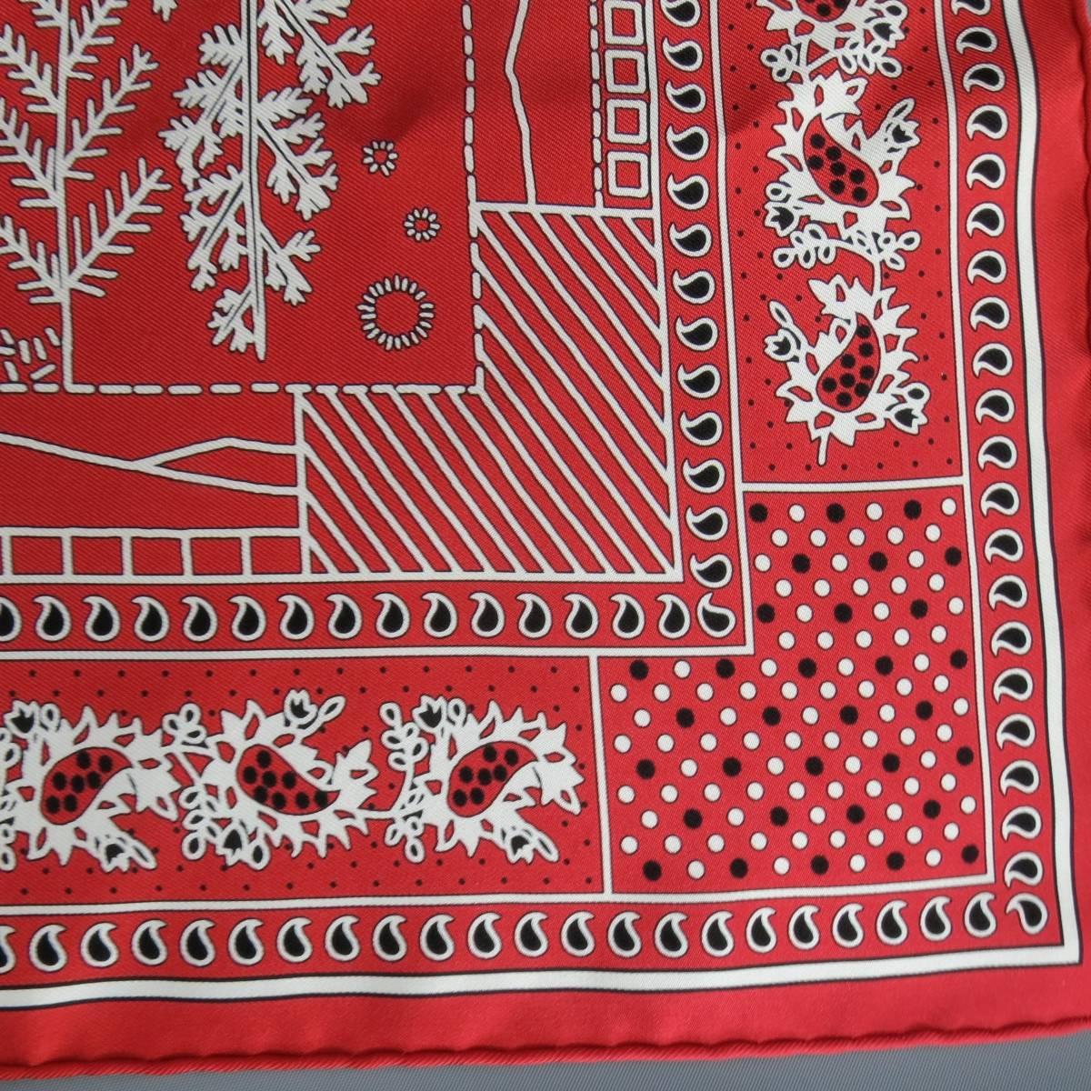 red silk bandana