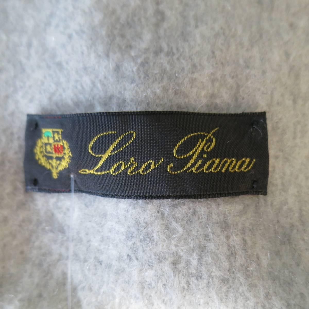 LORO PIANA Light Heather Gray Cashmere Fringe Scarf In Excellent Condition In San Francisco, CA