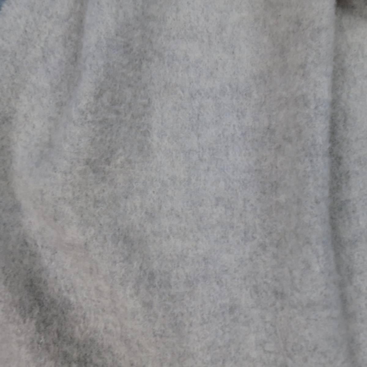Beige LORO PIANA Light Heather Gray Cashmere Fringe Scarf