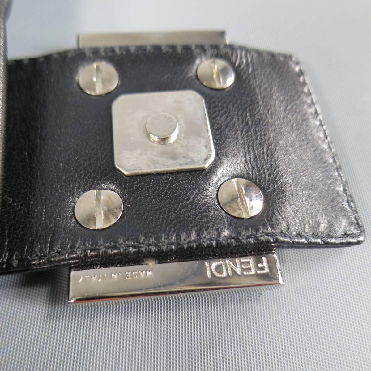 FENDI Handbag - Black Leather Handbag 1